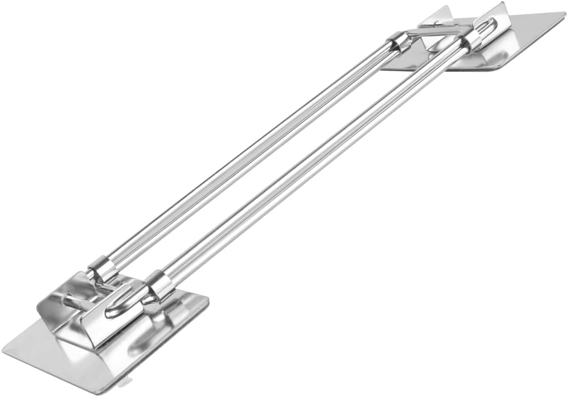 Safoner RV Shower Corner Storage Bar- Adjustable Stainless Steel Rod for Corner Shelves in Camper, Length 7.9-13.7 inches- RV Bathroom Organization Must Have Accessories (2 Pack