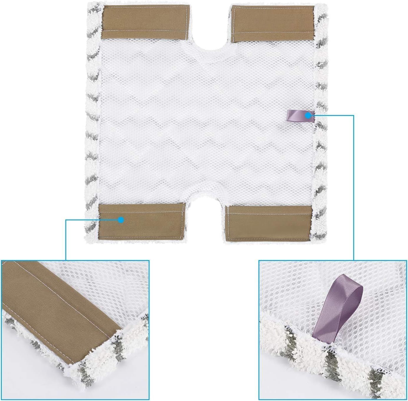 4 Pack Steam Mop Pads Replacement or Shark Lit-Away Pro & Shark Genius Mop System Pocket Mop S3973 S3973D S3973WM S5001 S5002Q S5003A S5004 S5004W S6001W S6001WM S6002 S6002C S6003D S6003W
