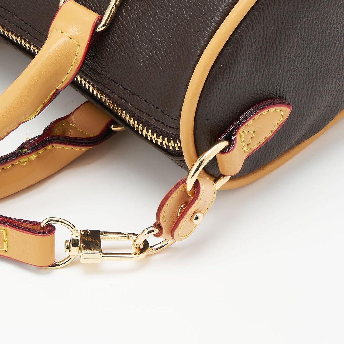 2Pcs Vachetta Leather D Rings for Purse,Undamaged D Rings Connector Purse Making Supplies