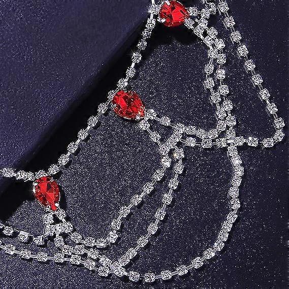 Thigh Chain Elastic Leg Chain Thigh Belt Crystal Multi-layer Leg Chain Bracelet Leg Jewelry for Women Nightclub