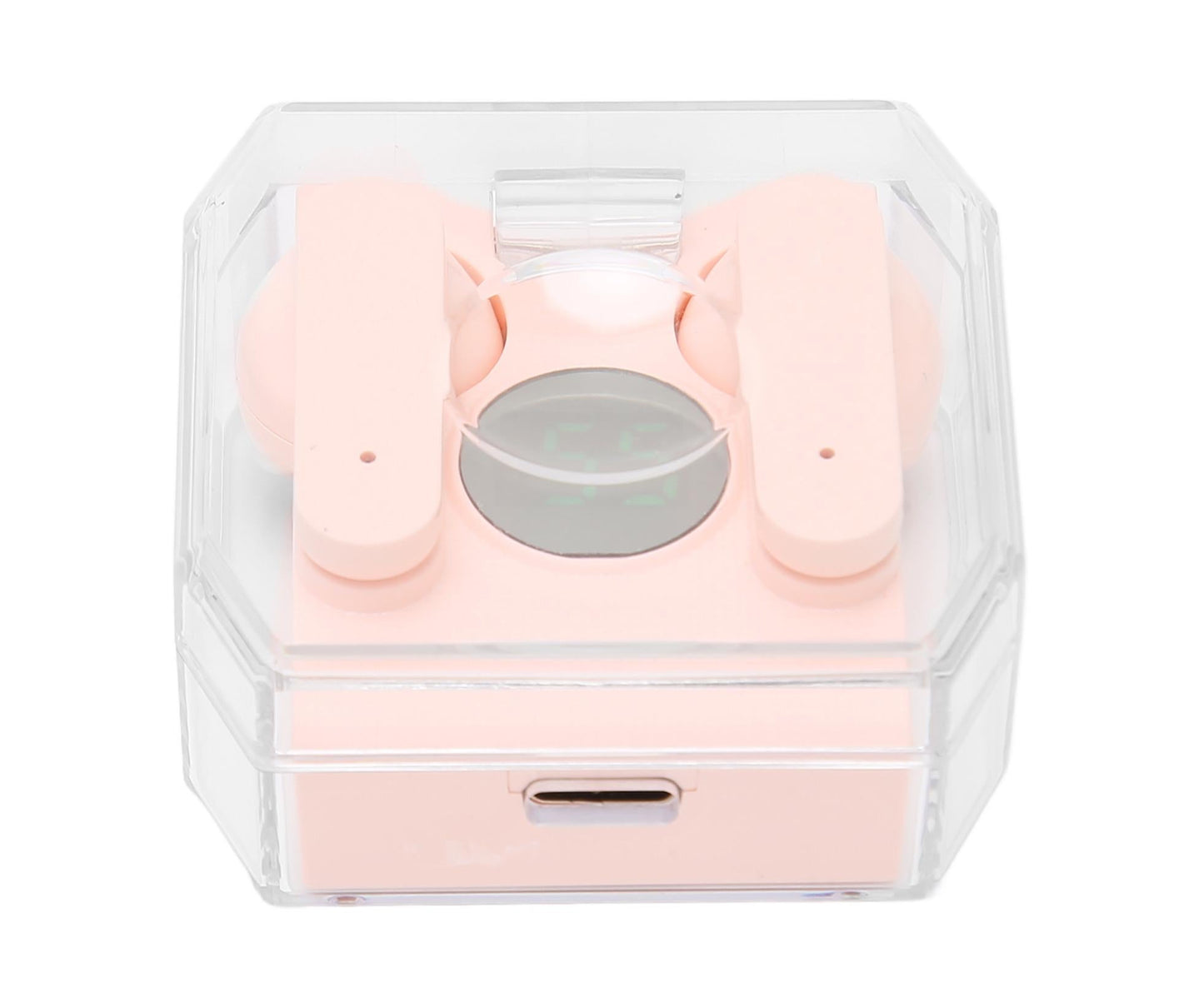 Smart Voice Translator Earbuds Support 144 Languages Online Translation Power Display Translating Headset for Traveling Pink