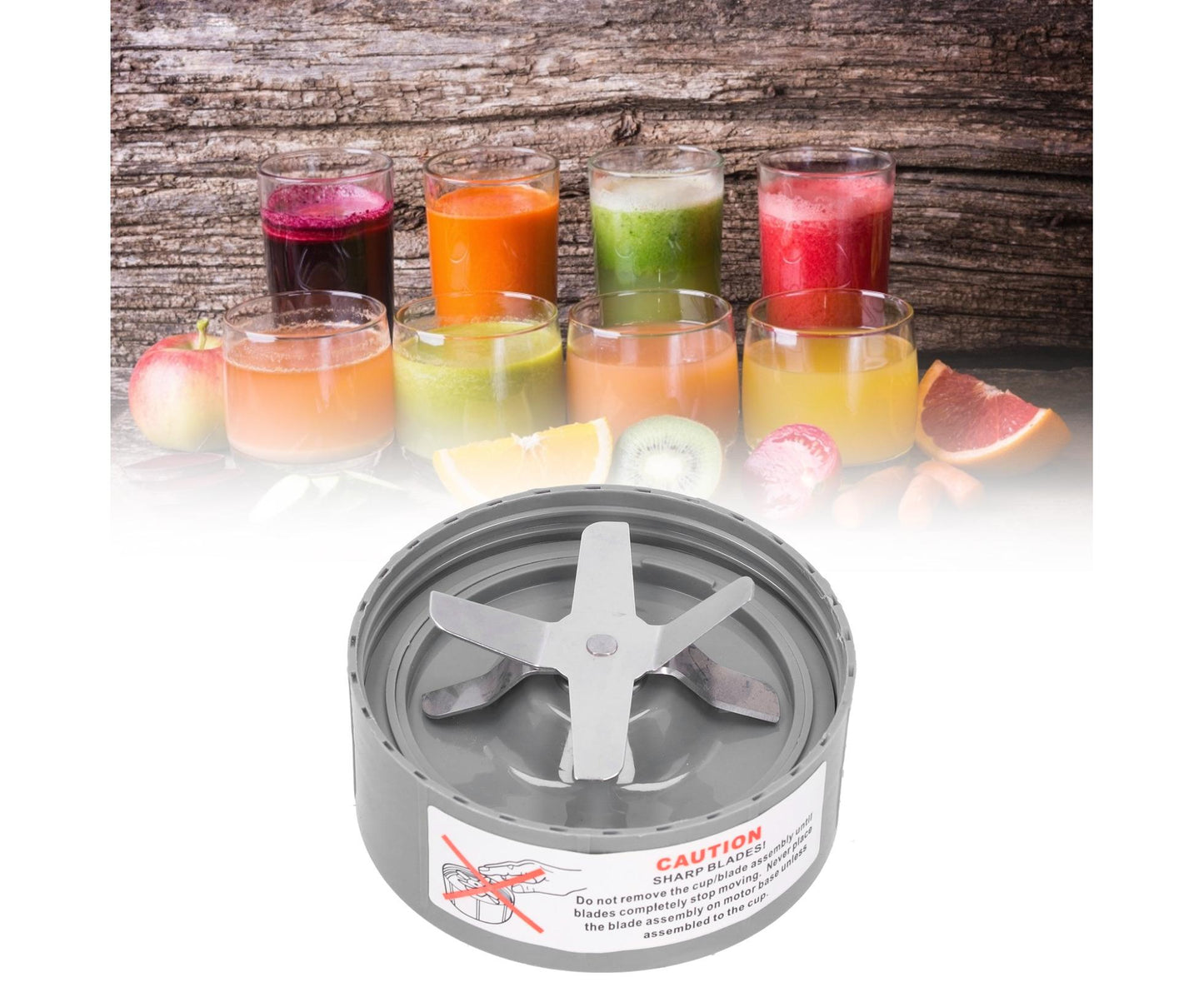 Blender Blade Stainless Steel, 6-Fin Extractor Replacement for 600W/900W Juicer