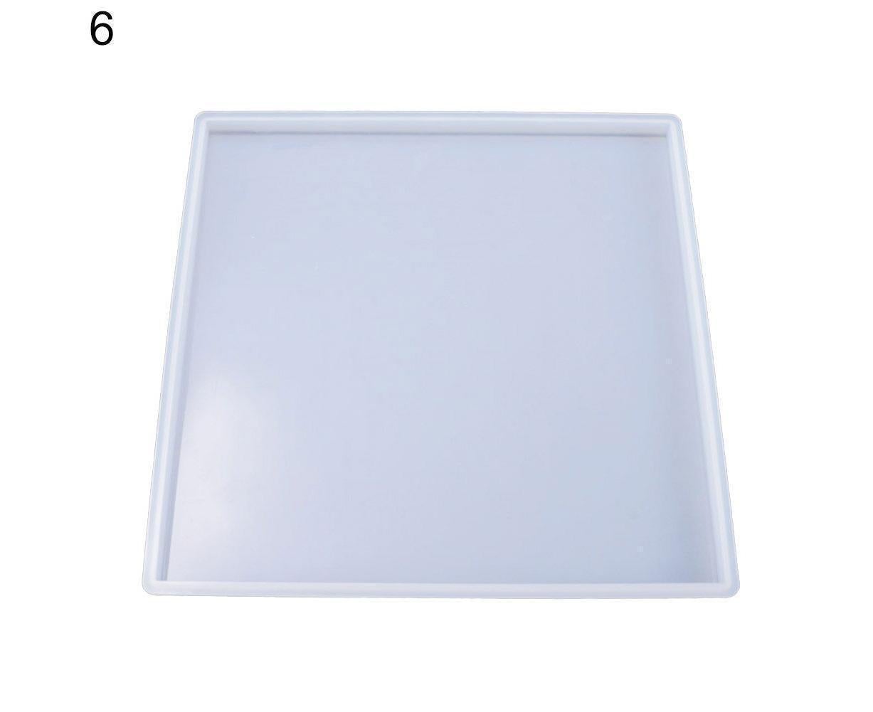 Craft Tray Plate Fruit Bowl Silicone Square Rectangle Shape Resin Mold DIY Tool-3#