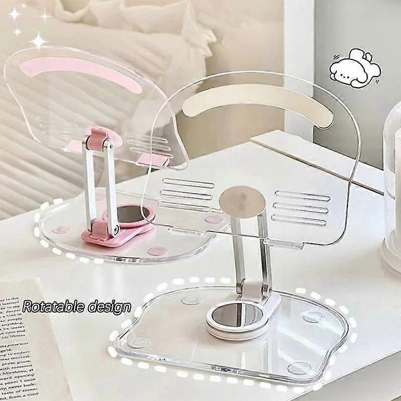 Acrylic 360 Rotating Foldable Tablet Stand Holder