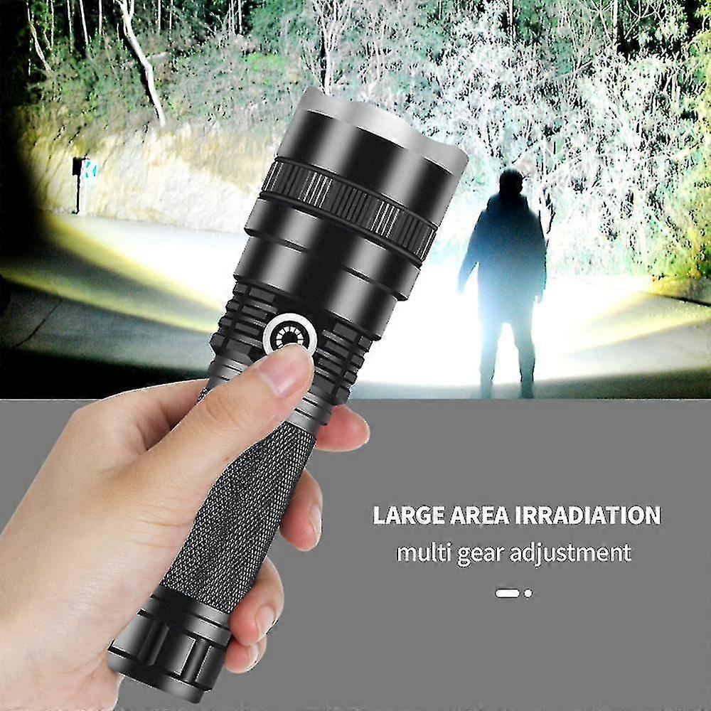 Bright Tactical LED Flashlight Rechargeable Torch for Outdoor and Emergency