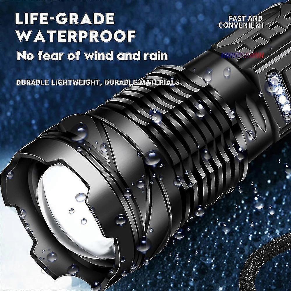 Rechargeable Tactical LED Flashlight Bright Torch for Camping & Emergencies