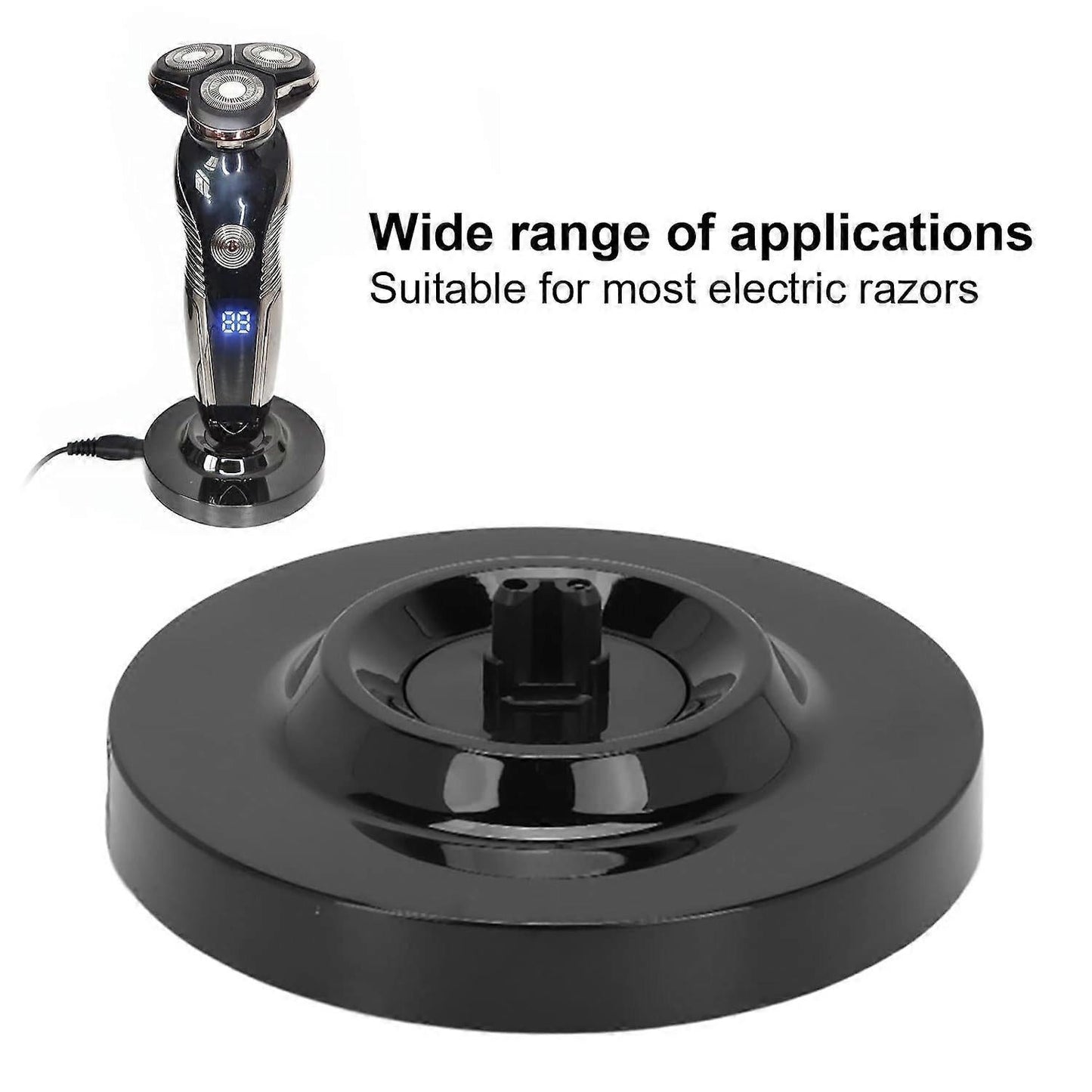 Universal Electric Shaver Charging Station, Black