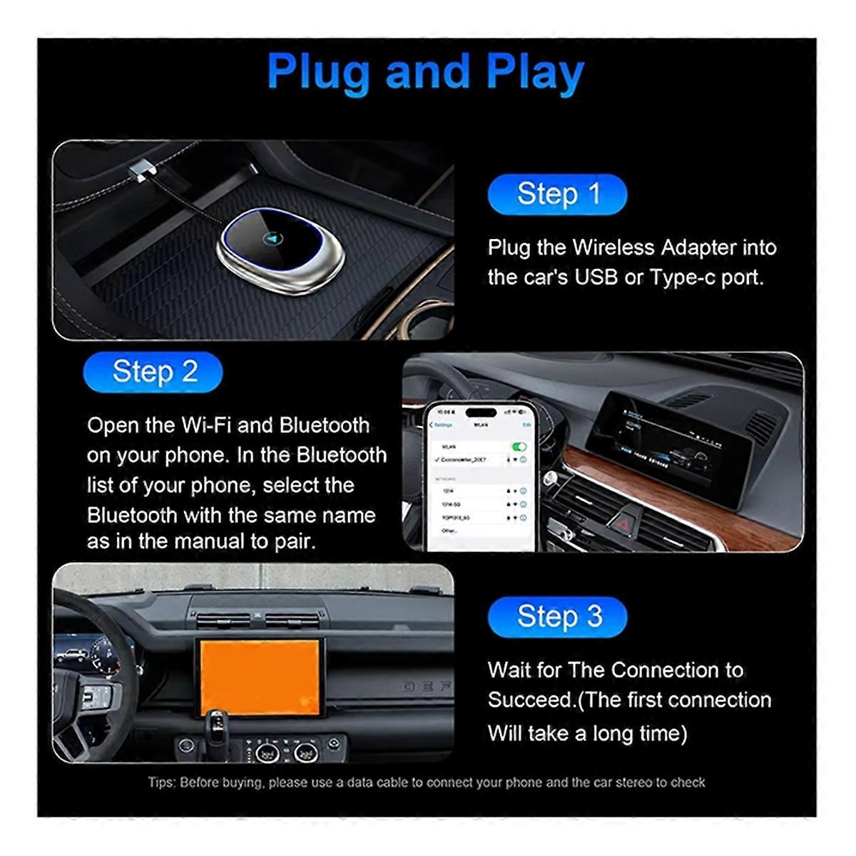Wireless CarPlay Adapter for Android Auto