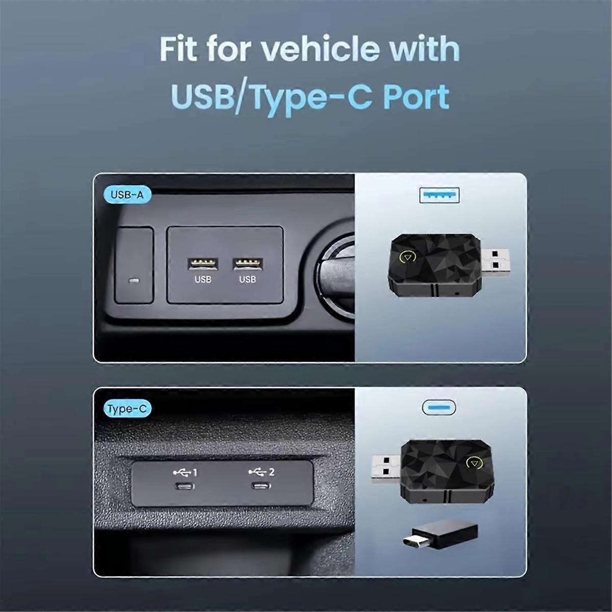 Wireless CarPlay Adapter for Android, Mini Auto Dongle