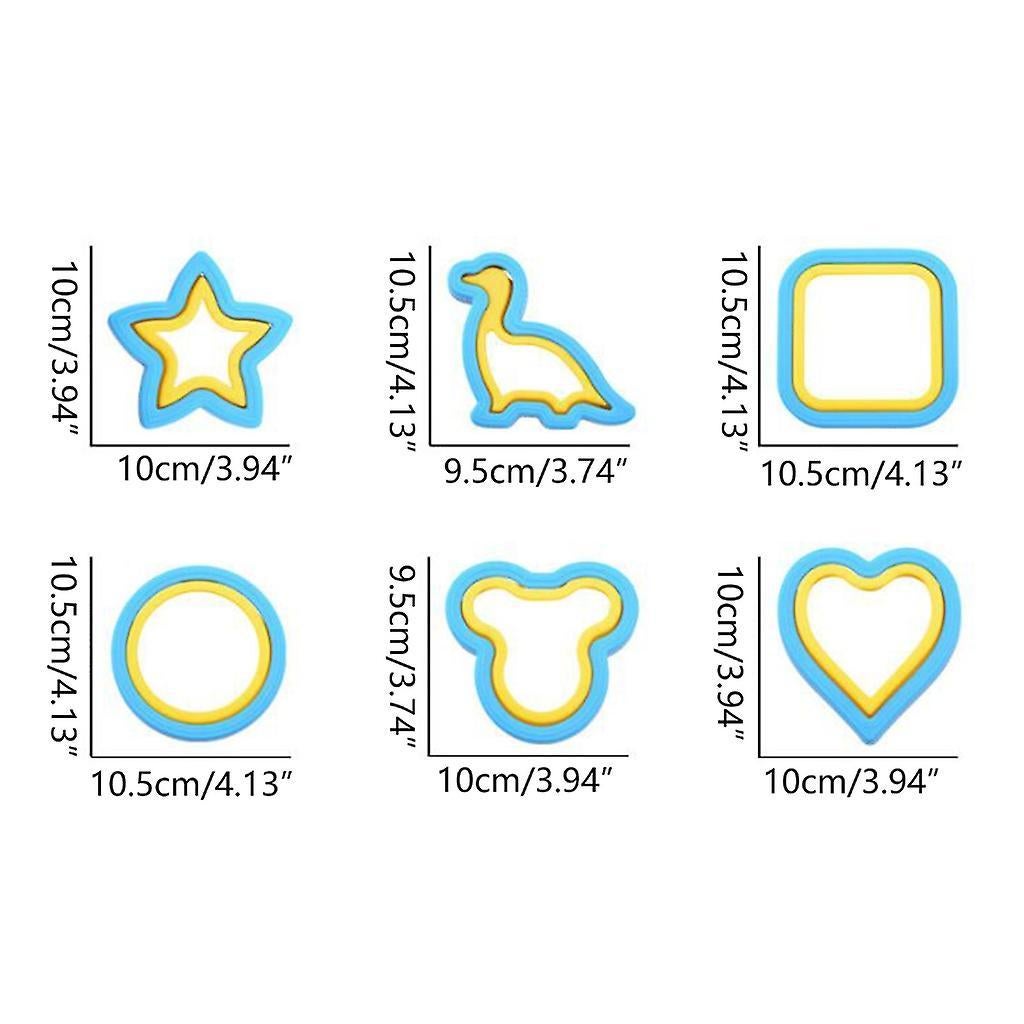 Plastic Sandwich Maker Bread Moulds Lunch Sandwich Cutters