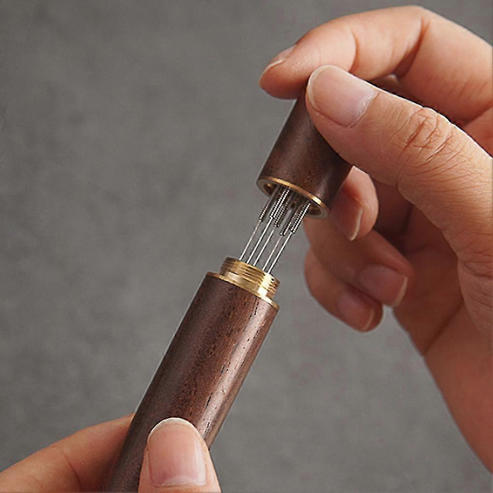 Stainless Steel Coffee Tamper with WDT Needles Espresso Distributor Tool