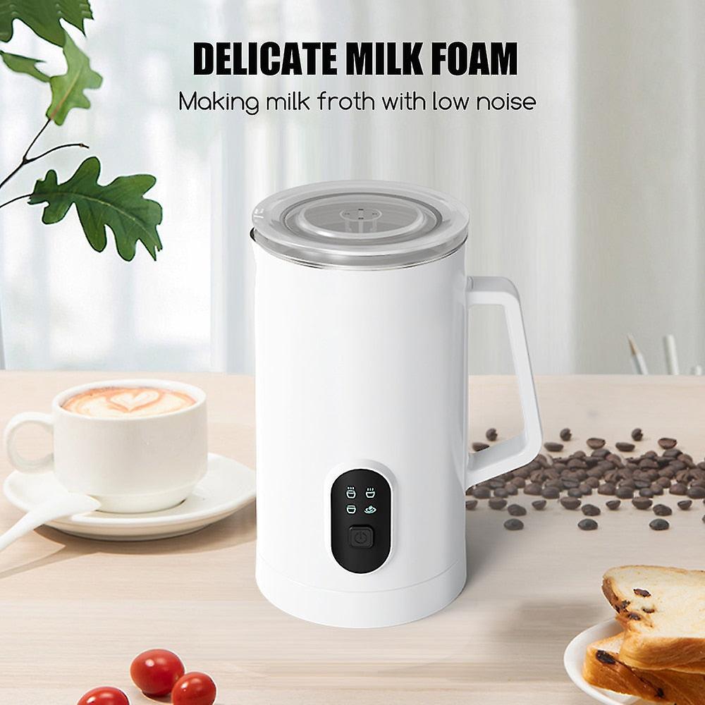 4-in-1 Electric Milk Frother 350ml Hot Cold Coffee Foam Maker Stainless Steel