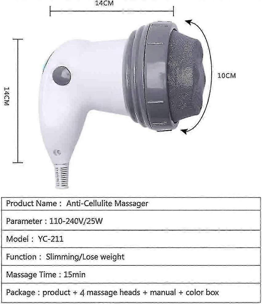 Wireless Mini Electric Anti-Cellulite Hand Massager