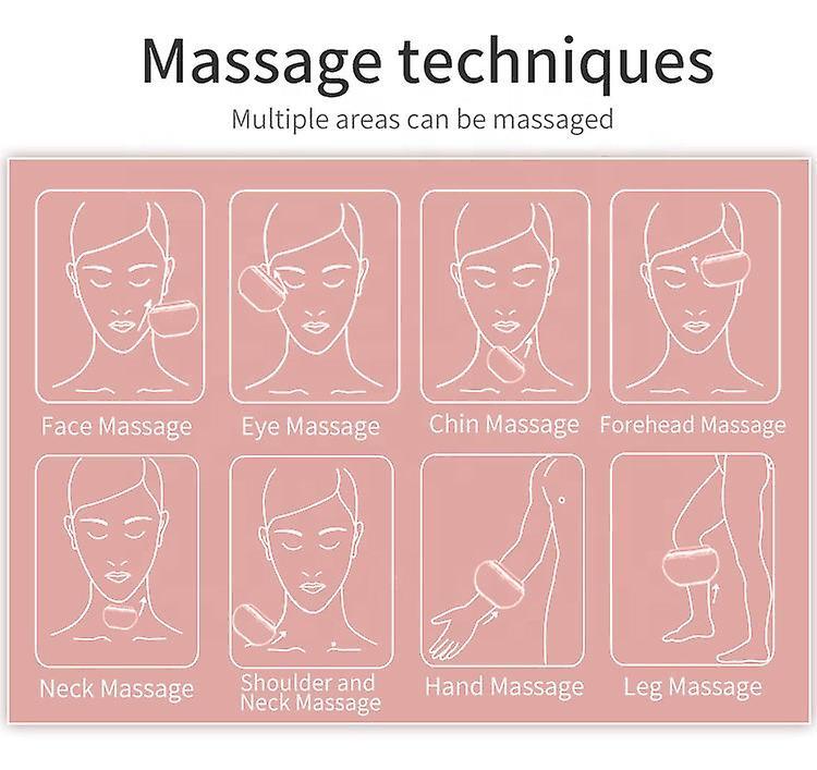 Red Light Facial Lifting Guasha Device, Anti-Aging Portable Electric Face Massager