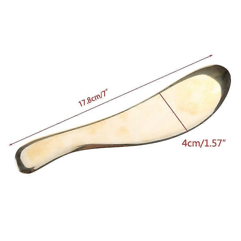 Copper Gua Sha Board Massage Tool, Body & Face Scraping Device, 188mm