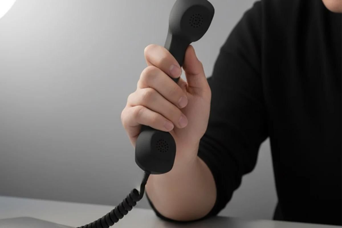 1M Retro Wired Handheld Telephone Handset with Microphone Type C Plug for Smartphones PC