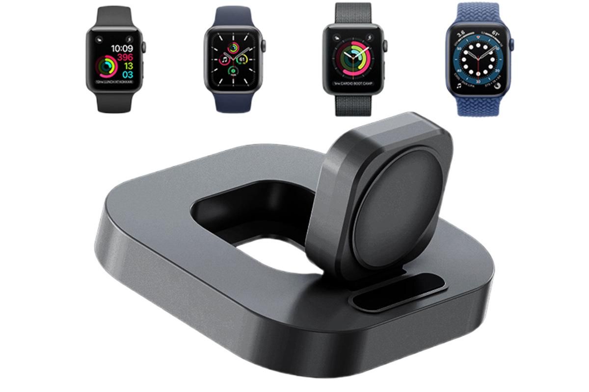 Portable Charging Dock for Apple Watch Wireless Watch Charger Stand Compatible with Apple Watch -Black