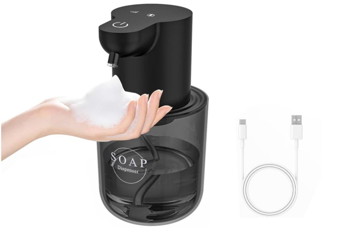 400ml Automatic Foaming Soap Dispenser 4 Level Touchless Foam Soap Dispenser -White