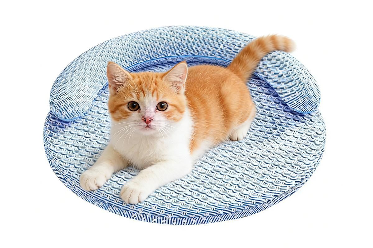 Washable Cooling Pet Bed with Removable Cover for Dogs & Cats - Dark Gray - XL