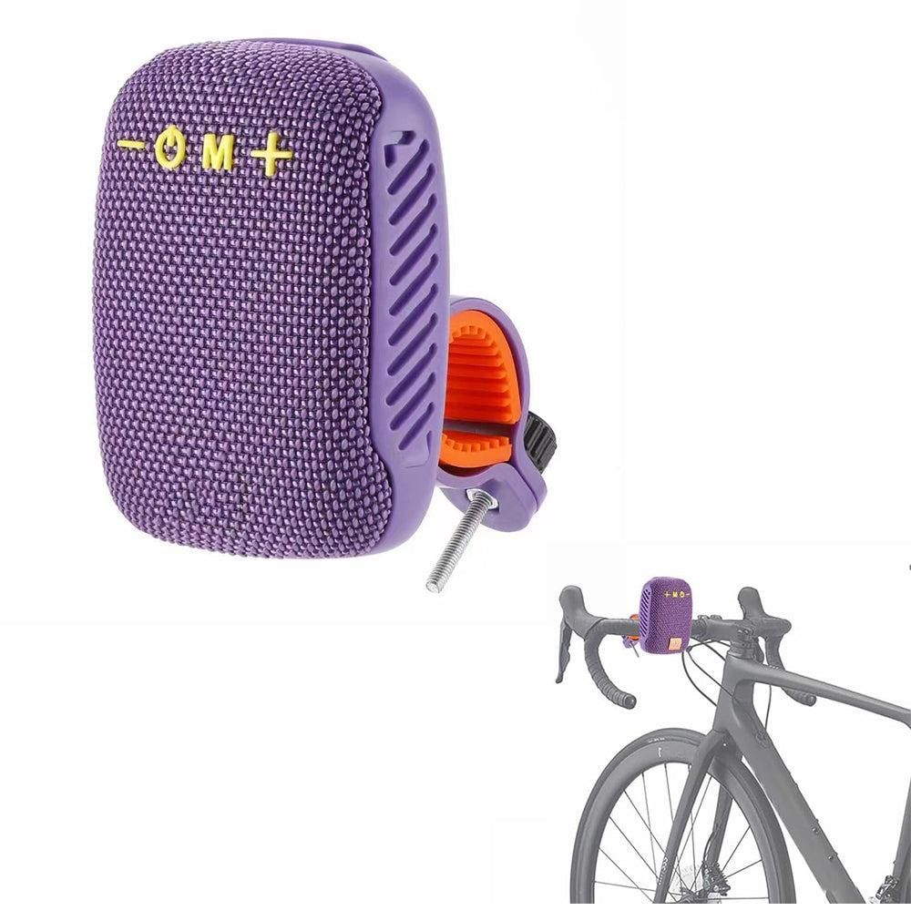 2-in-1 Bluetooth Speaker with Bracket Travel, Stereo Speaker for Bicycle Motorcycle Black