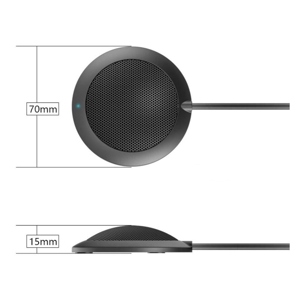 Plug and Play USB Conference Microphone Computer Desktop Mic with LED Indicator
