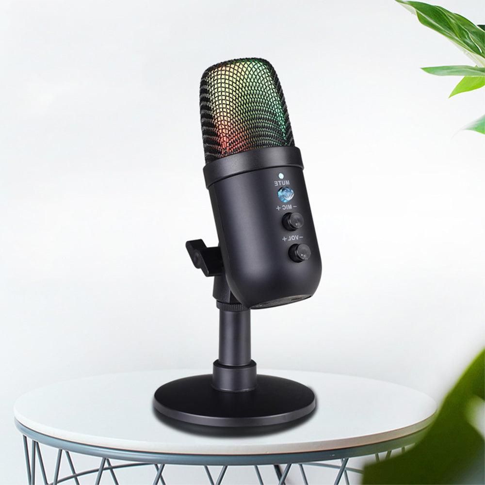 USB Condenser Plug-and-Play Gaming Microphone for PC and Computer Use