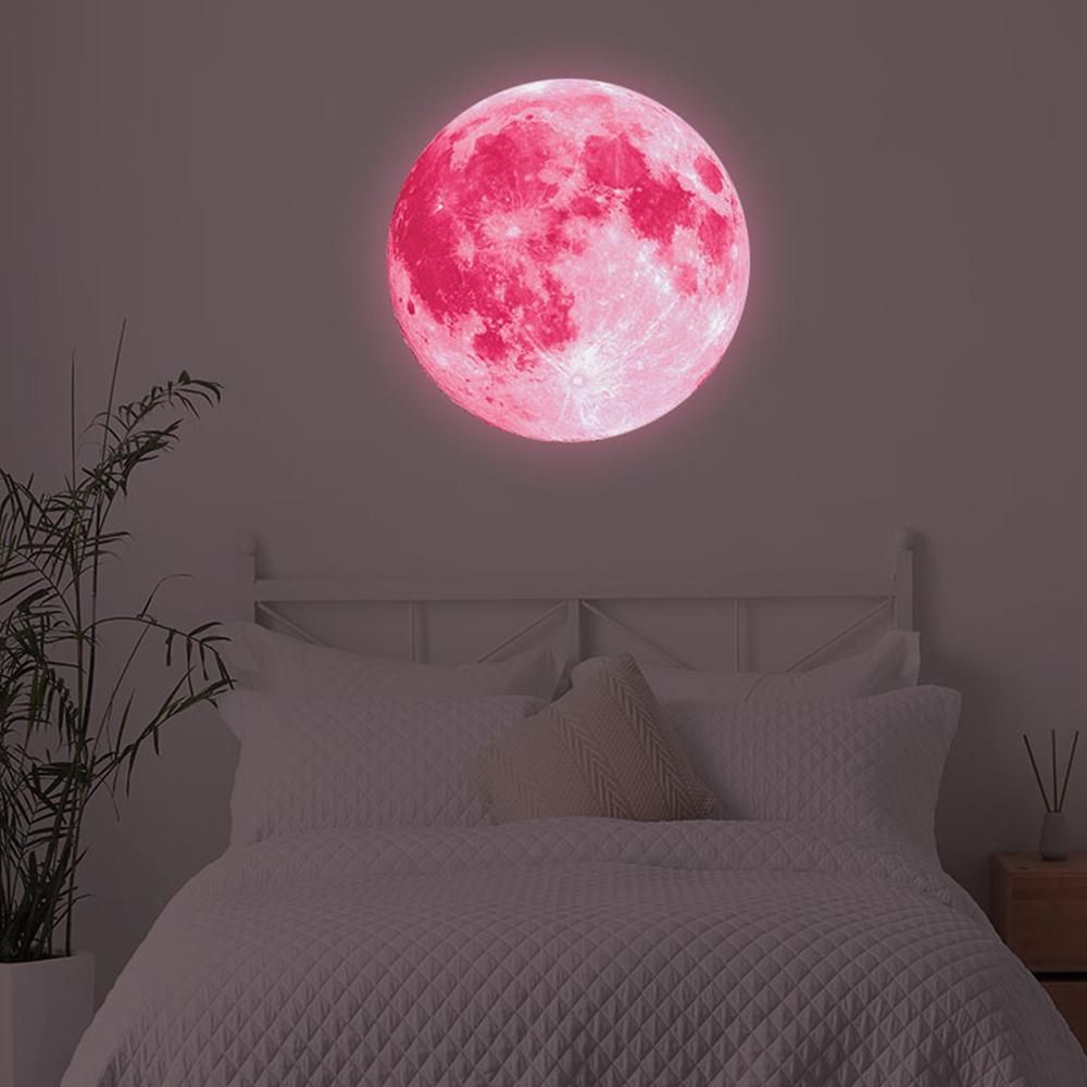 30X30CM Glow in The Dark Stars and Moon for Ceiling Decorations Glow Wall Stickers -Multi