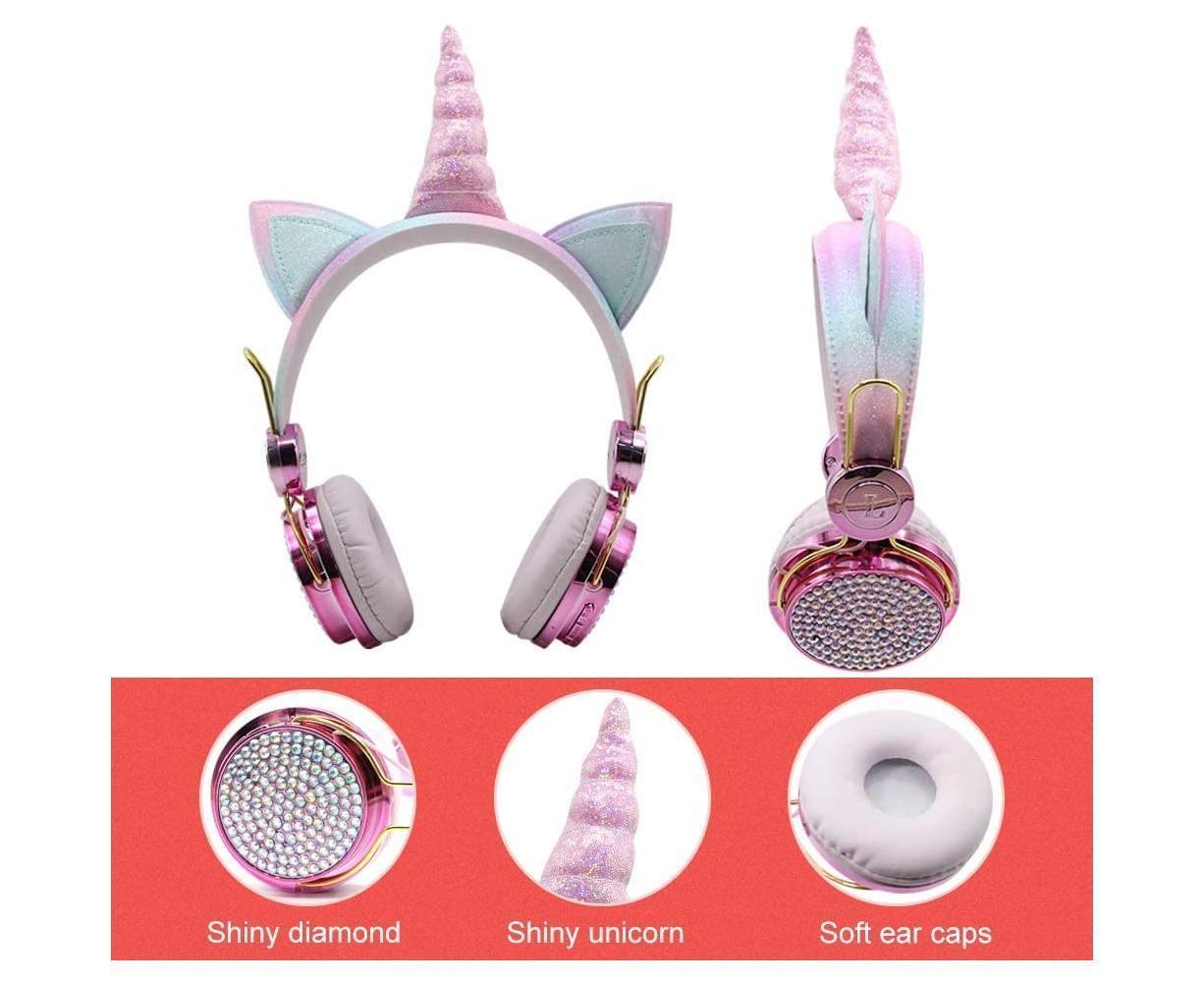 Wireless Headphones - Adjustable Headband - Bluetooth Over On-Ear Headset