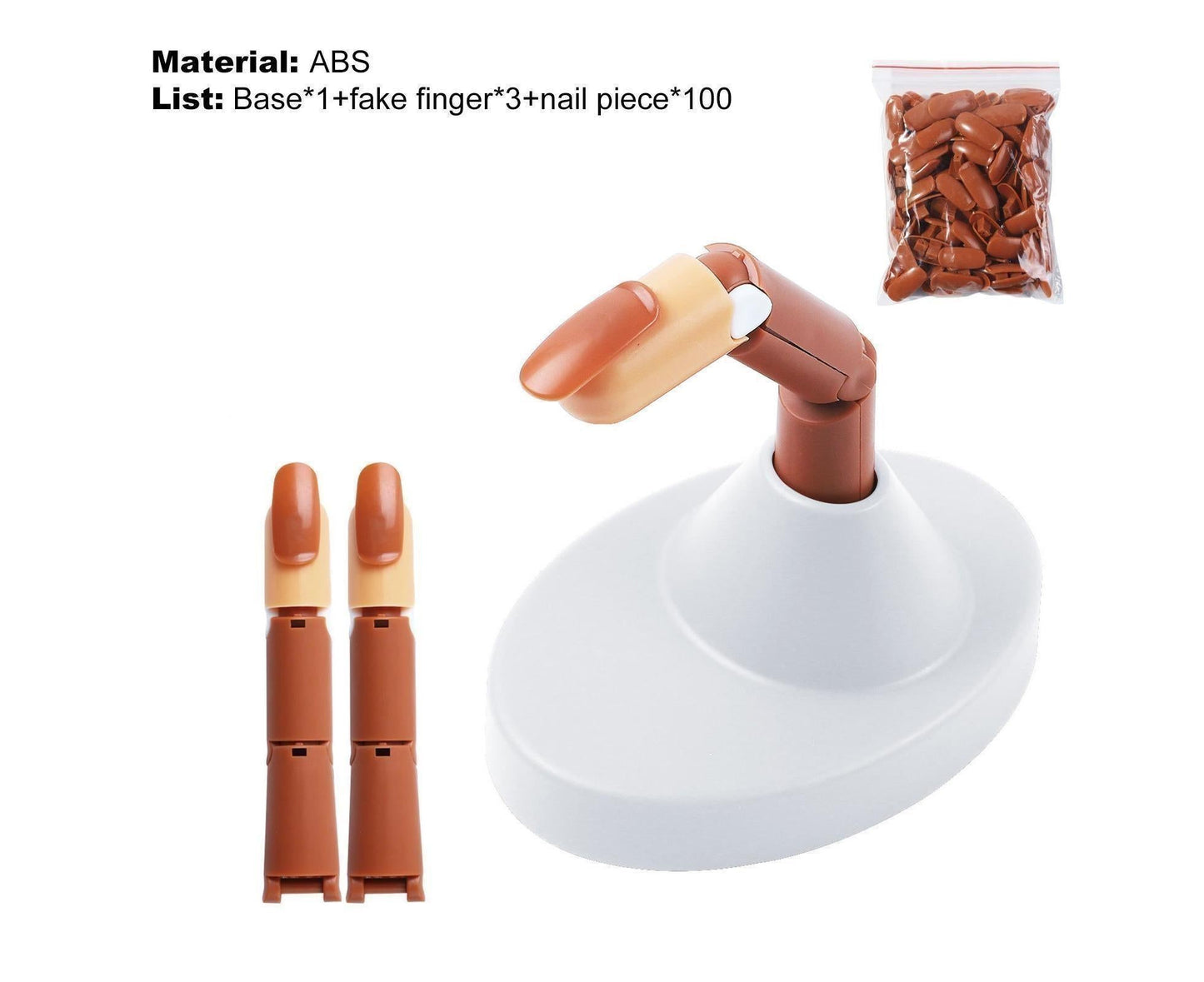 Mechanical Nail Finger Model Anti-Slip ABS - White