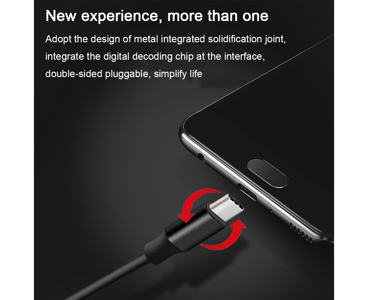 In-Ear Headphones - Type-C Connection - Wired Earphones with Mic and Noise Isolating Sound