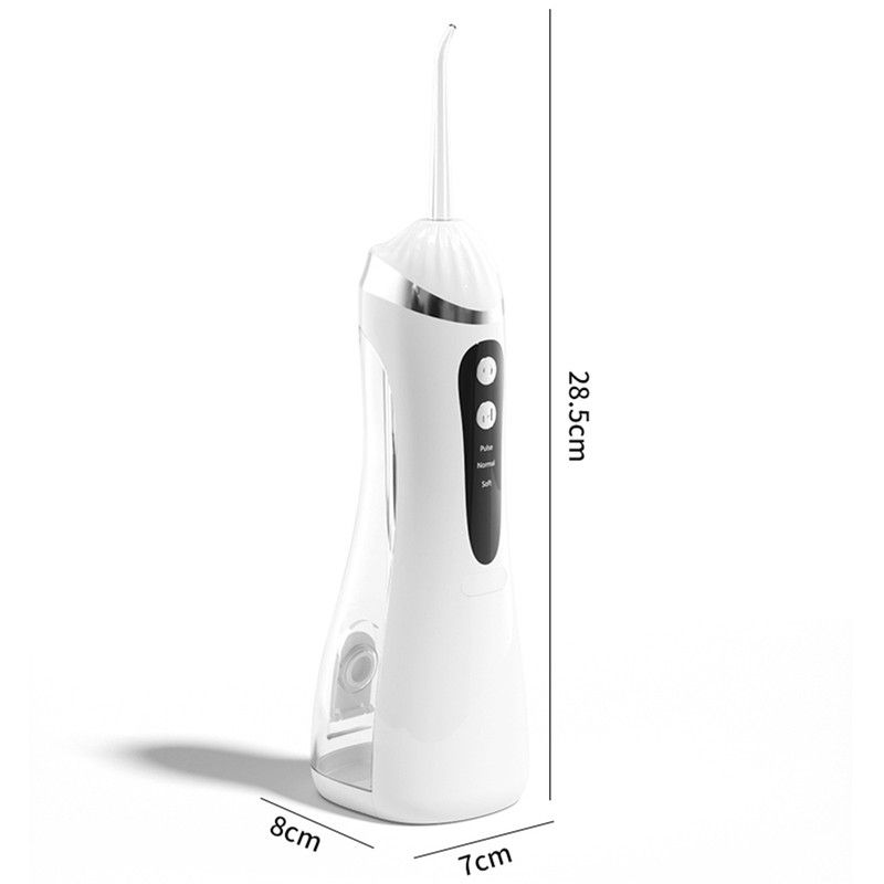 Portable Electric Water Flosser, 3-Speed High-Pressure, Orthodontic Home Oral Care Water Flosser - Black