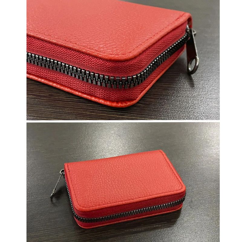 Men's Card Holder, Business Card Holder, Card Sleeve, Credit Card Holder,Red