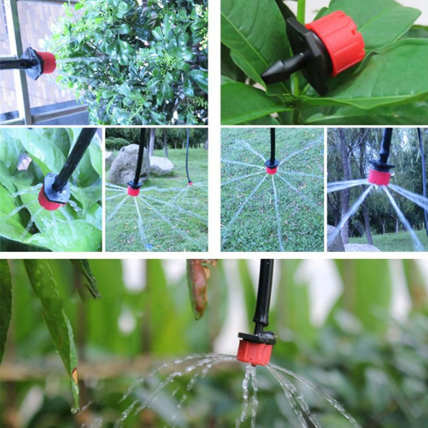 Garden Drip Irrigation System Automatic Micro Spraying Watering Kits Irrigation Atomization System 40m/1574.8in