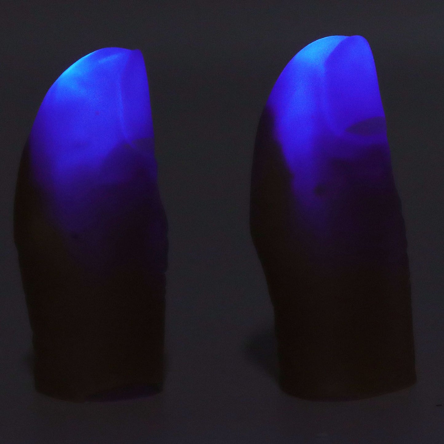 5 Pair Finger Light Up Thumb for Adults Battery Powered LED Light Simple Operation Fake Finger Lights for Halloween Blue