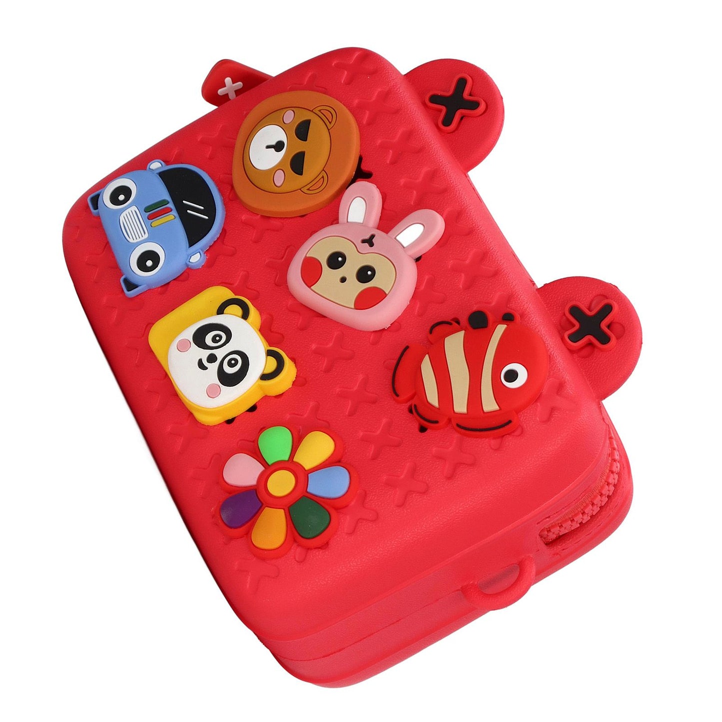 Cartoon Camera Shoulder Bags Children's Camera Protector Bag for Kids Birthday Gift Red
