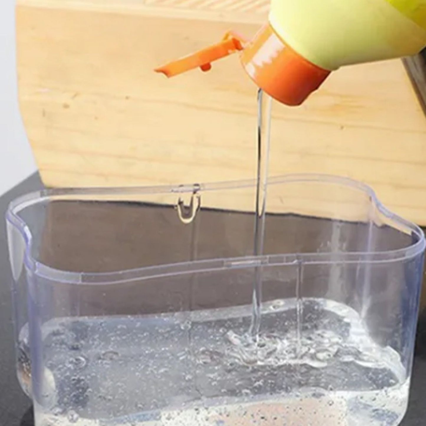 Detergent Liquid Press Dispenser Box Dishwashing Soap Automatic Outlet Kitchen Supplies