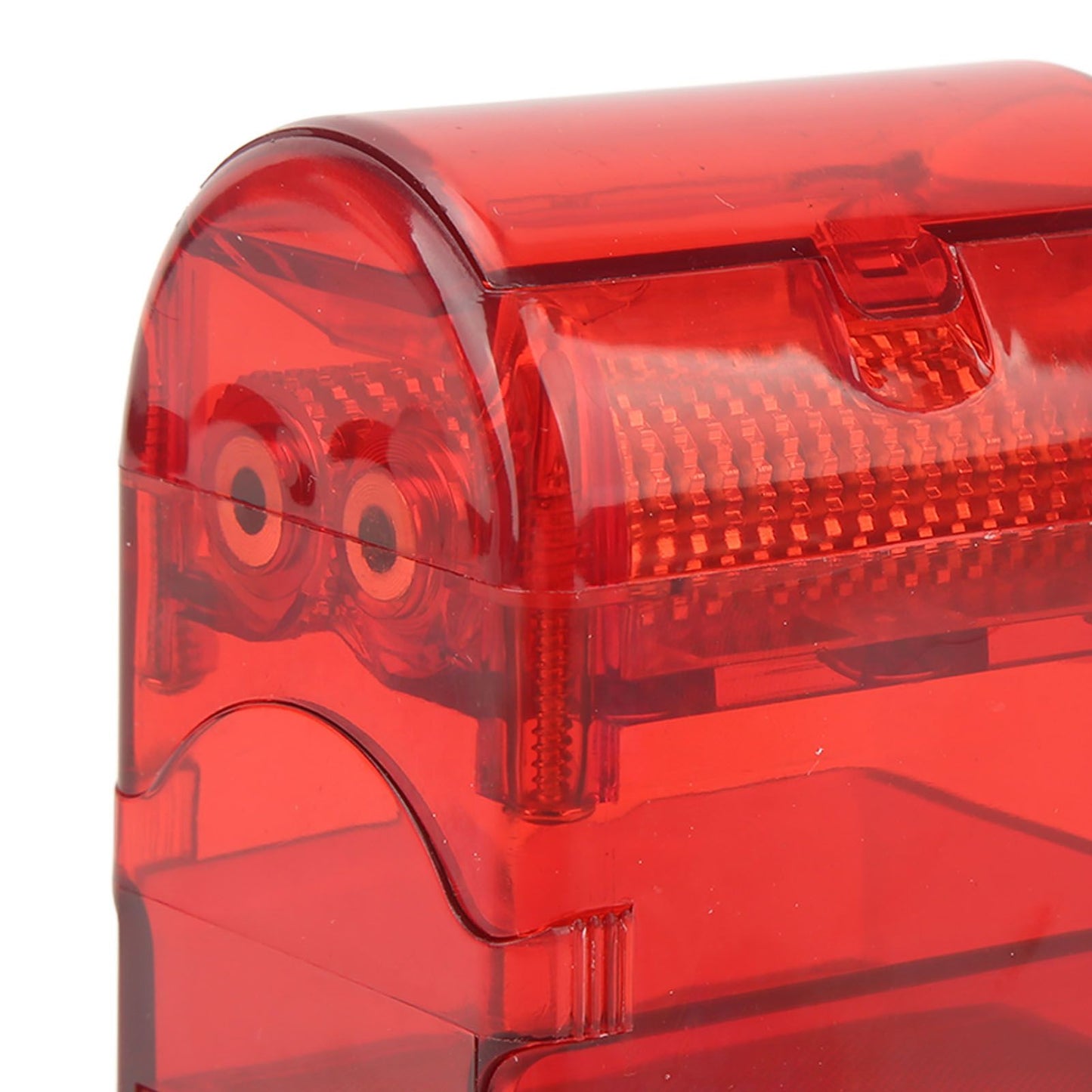 Hand Crank Pattern Smoking Crusher Plastic Cigarette Grinder Hand Operated Tobacco Mill Red