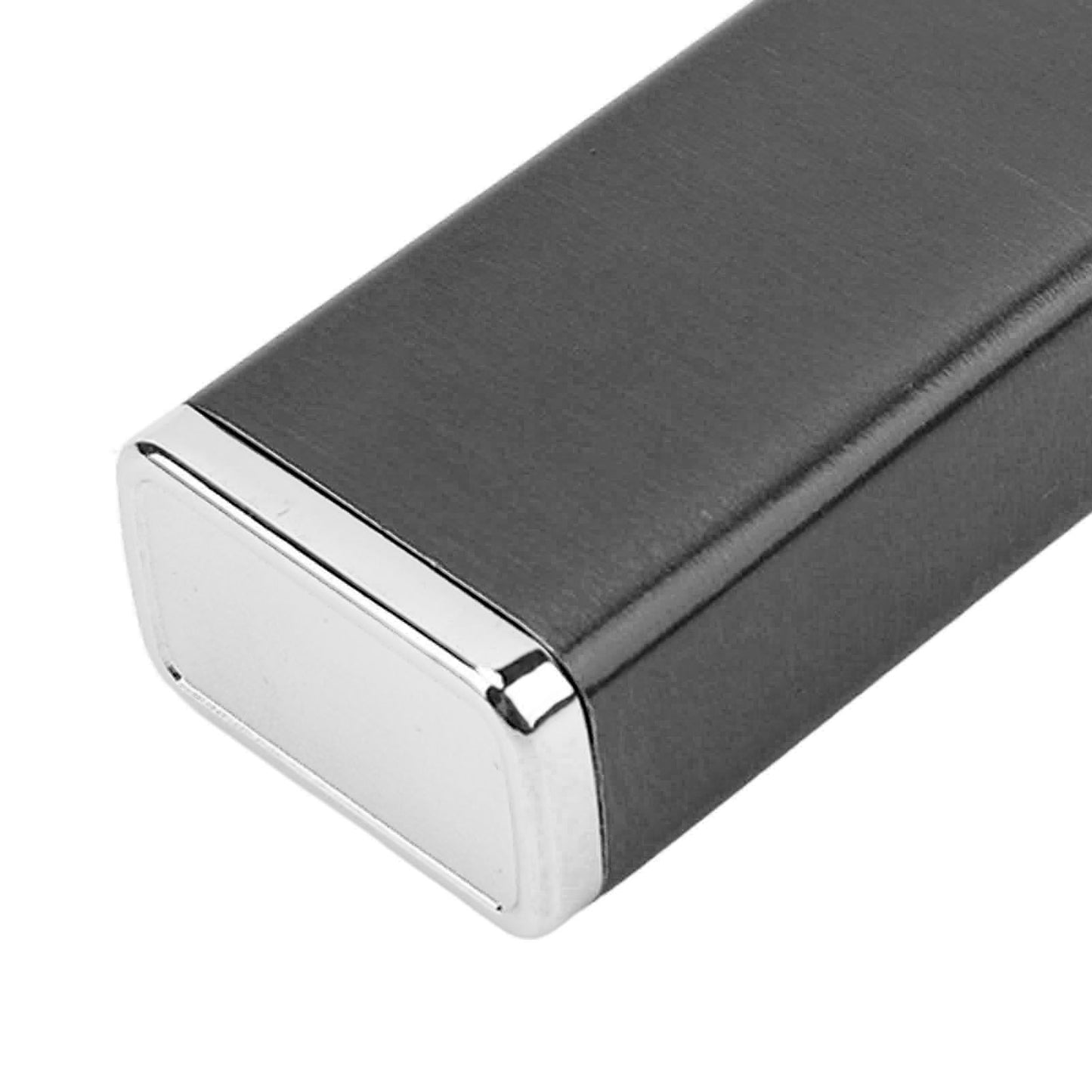 Aluminum Alloy Cigarette Case Box Hold 6pcs with Carabiner Keychain for Men Women Smoking Accessories Black