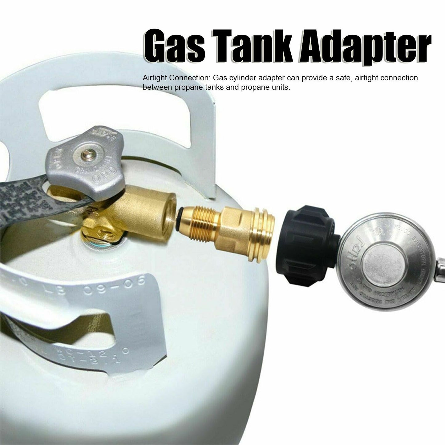G1/2 Female Thread Propane Tank Adapter Brass Airtight Connection Gas Furnace Conversion Connector