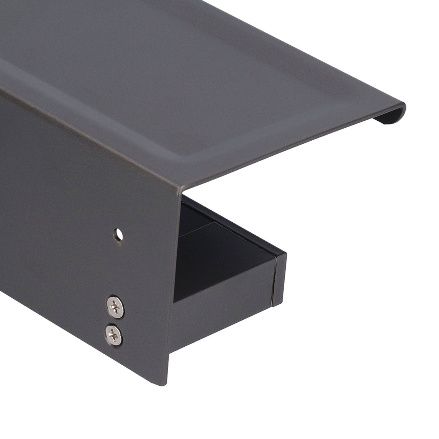 Toilet Paper Holder Aluminium Alloy Anti Rust Bathroom Phone Holder Gray Widen Punch Installation