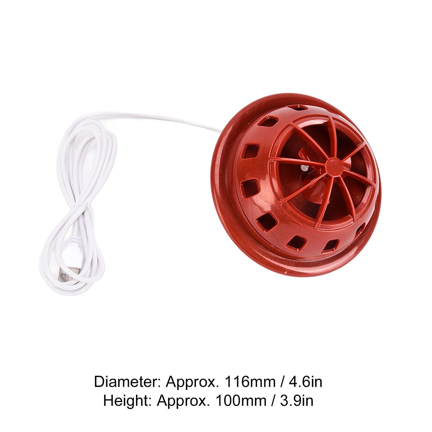 Mini Ultrasonic Dishwasher Portable USB Household Fruit Dishwasher for Home KitchenRed