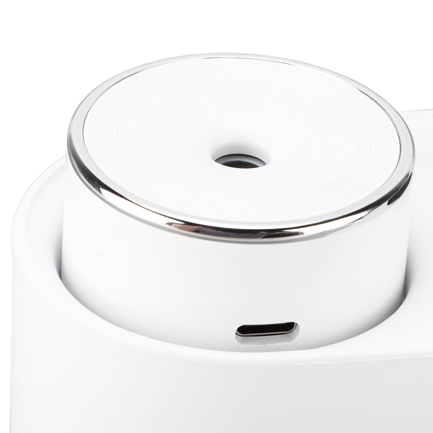450ml Mini USB Humidifier High Capacity Double Spray Humidifier with Light for Bedroom OfficeWhite