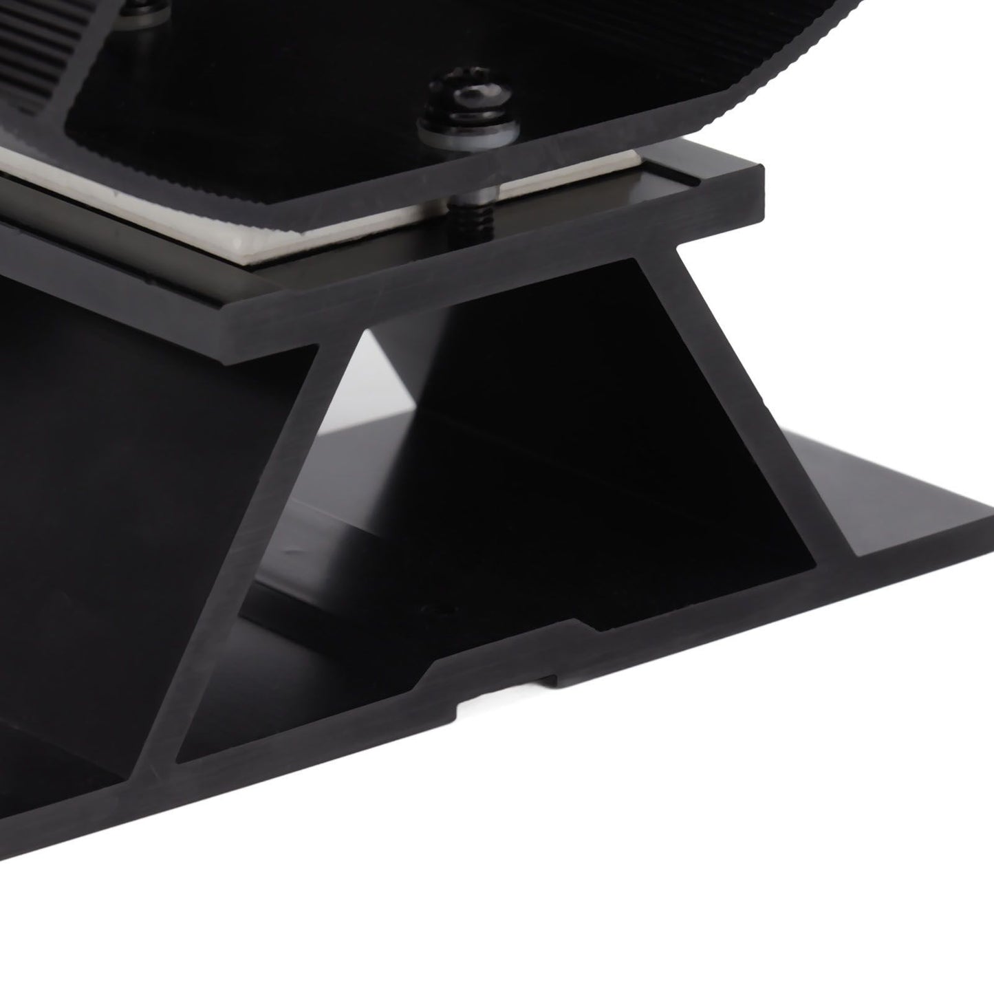 Heat Powered Stove Fan Aluminum Alloy 4 Blades Strong Wind Fireplace Fan for Home