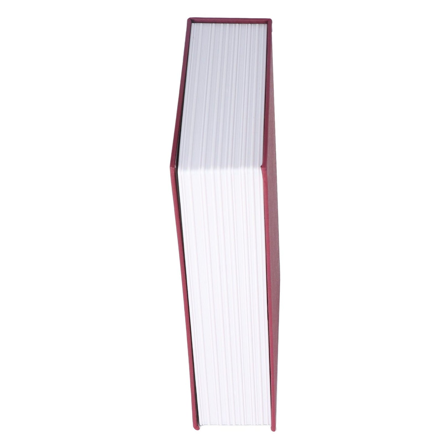 Diversion Book Safe Imitation Books Realistic Stainless Steel Liner Portable Book Safe Storage Box with Key Lock M Red
