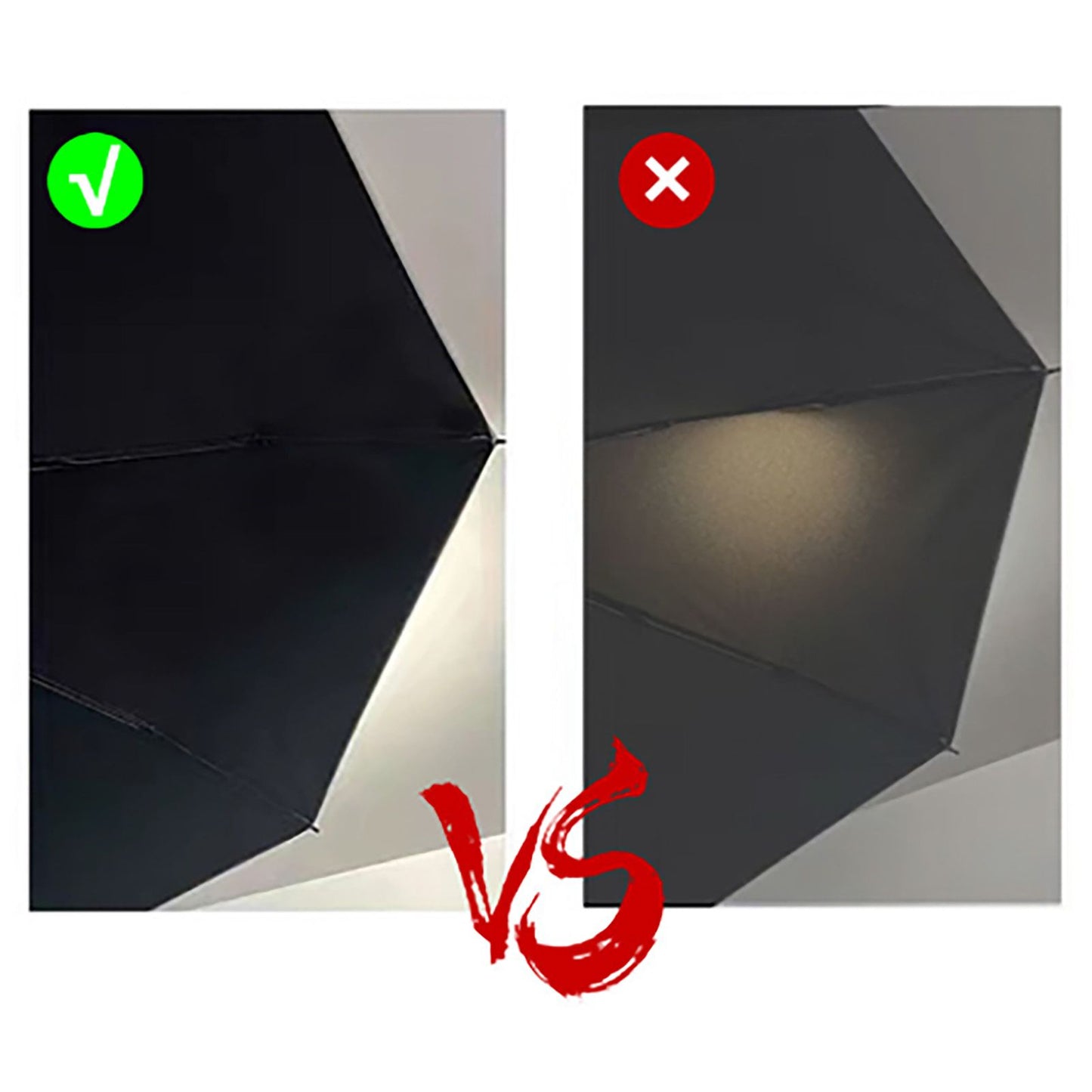 Capsule Umbrella Mini Pocket UV Resistant 2 Use 5 Section 8 Edged Outdoor Accessories Black