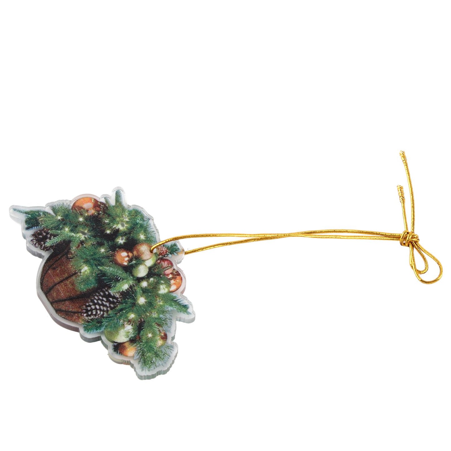 Christmas Acrylic Christmas Tree Pendant Decoration Basket