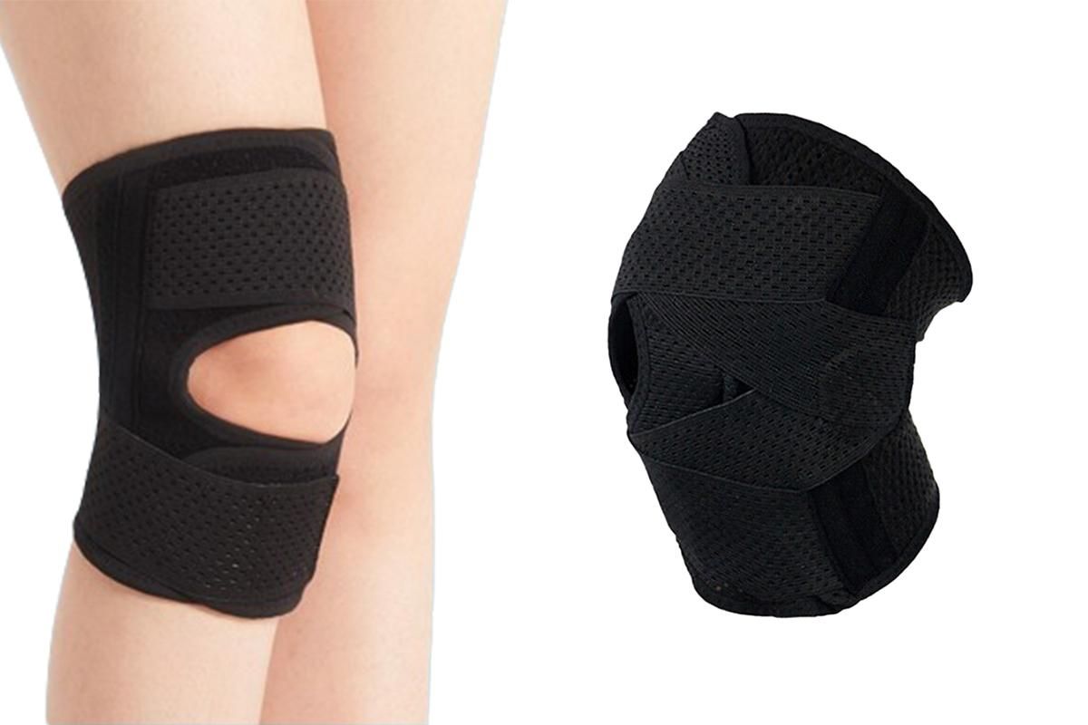 Knee Brace with Side Stabilizers for Meniscus Tear Knee Pain Breathe Knee Sleeve Relieve Knee Pain Injury Recovery for Working Out, Knee Support -Black / 2XL