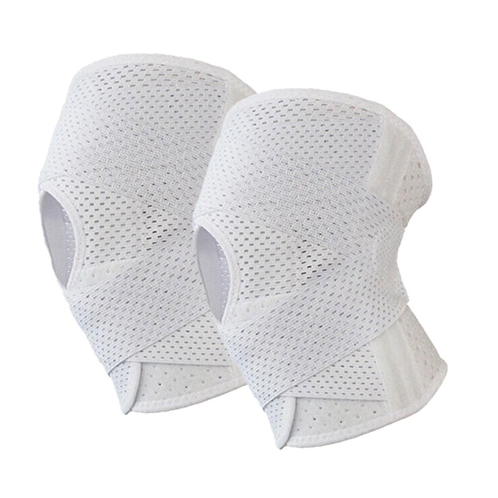 Knee Brace with Side Stabilizers for Meniscus Tear Knee Pain Breathe Knee Sleeve Relieve Knee Pain Injury Recovery for Working Out, Knee Support -White / L