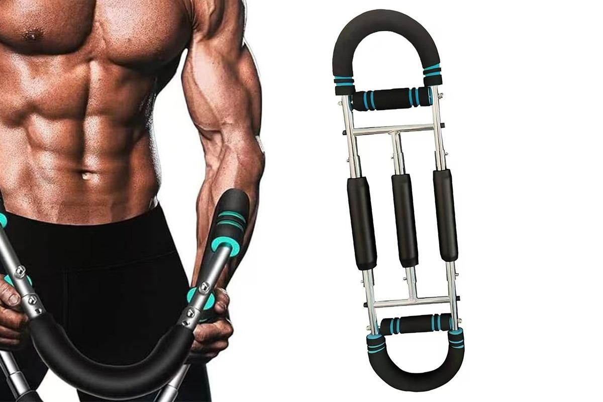Twister Arm Trainer Adjustable Twister Arm Chest Exerciser With 3 Springs - Red