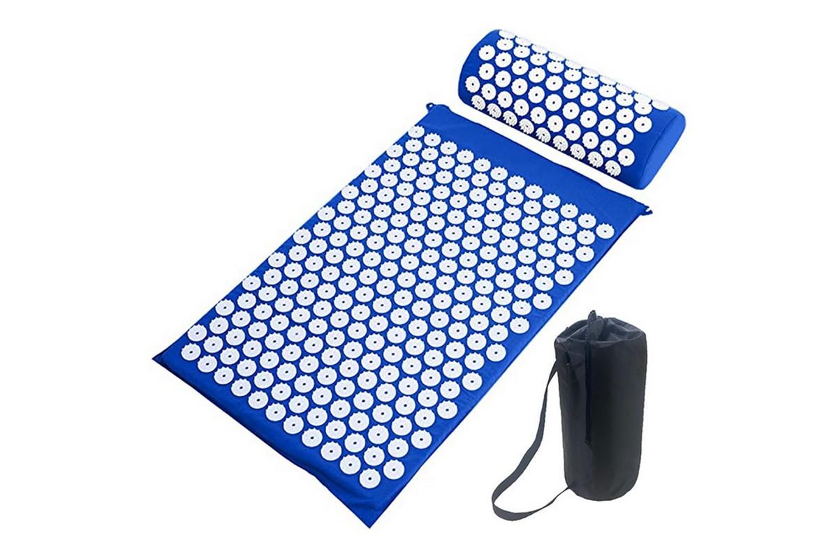 Body Massager Acupressure Cushion Mat(Purple)